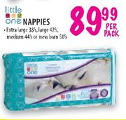 Little One Nappies-Per Pack