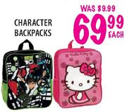Charater Backpacks-Each