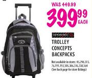 Trolley Concepts Backpacks-Each
