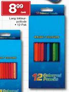 Lang Inkleurpotlode 12 Pak-Per Pak