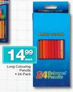 Long Colouring Pencils 24 Pack-Per Pack