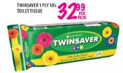 Twinsaver 1 Ply Toilet Tissue-10's