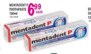Mentadent P Toothpaste-100ml Each