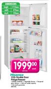 Bauer Double Door Fridge/Freezer-220Ltr(H220TW)