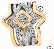 9Ct Gold And Silver Trip Set-Per Set