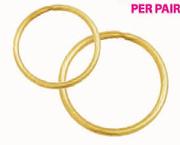 9Ct Gold And Sleepers-12mm Per Pair