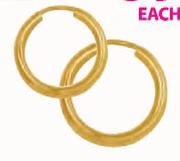 9Ct Gold And Silver Single Earring-Each