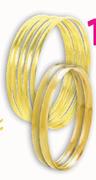 9Ct Gold 'C' Shaped Bangles-4mm Each