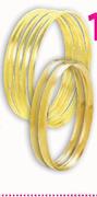 9Ct Gold 'C' Shaped Bangles-6mm Each