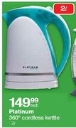Platinum 360 Cordless Kettle-2ltr Each