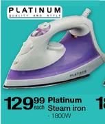 Platinum Steam Iron 1800W Each