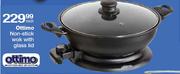Ottimo Non-Stick Wok With Glass Lid Each