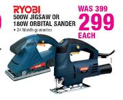 Ryobi 500W Jigsaw Or 180W Orbital Sander Each