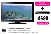 Sony 32" 50HZ HD Ready TV (KLV-32CX320) + DVD Player (SR320)