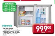 Hisense 60Ltr Bar Fridge-Each