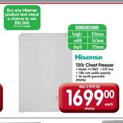 Hisense 130Ltr Chest Freezer-Each