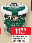 Trumps Red or Green Glace Cherries-75g Each