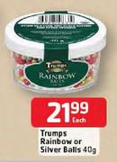 Trumps Rainbow or Silver Balls-40g Each