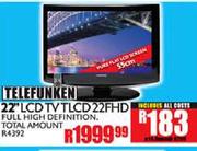 Telefunken 22" FHD LCD TV(TLCD22FHD)