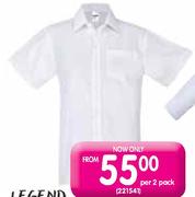 Legend Boys 2 Pack Short Sleeve Shirt