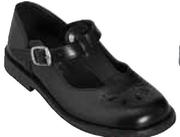 Genius Girls T-Bar School Shoes Sizes 2-8 Per Pair