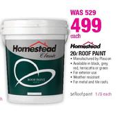 Homestead Roof Paint-20ltr Each