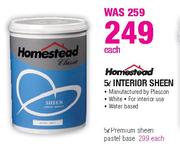 Homestead Interior Sheen-5ltr Each
