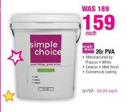 Simple Choice PVA-20ltr Each
