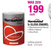 Homestead Gloss Enamel-5ltr Each