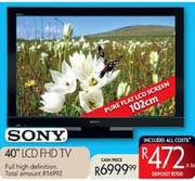 Sony 40" LCD FHD TV-102cm