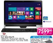 Packard Bell 21.5" All-In-One Pc-M3870-Each