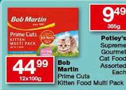 Bob Martin Prime Cuts Kitten Food Multi Pack-12 x 100gm