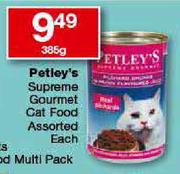 Petley's Supreme Gourmet Cat Food-385gm