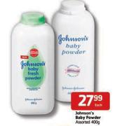 Johnson's Baby Powder-400g Each