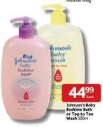 Johnson's Baby Bedtime Bath Or Top To Toe Wash-500 ml Each