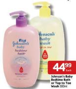 Johnson's Baby Bedtime Bath Or Top To Toe Wash 500Ml-Each