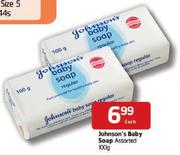 Johnson's Baby Soap Assorted-100g Each