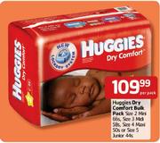 Huggies Dry Comfort Bulk Pack Size 4 Maxi-50's/ Size 5 Junior-44's Per Pack