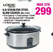Logik-6.5ltr Stainless Steel Slow Cooker(RS-1107)