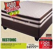 Restonic Ambassador Dream Top 137/152cm Bed Set
