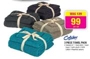 Colibri 3 Piece Towel Pack-Per Set