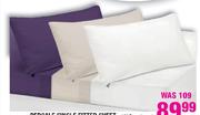 Percale King Fitted Sheet-Each