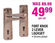 Fort Knox 2 Lever Lockset Chrome Plated-Per Set