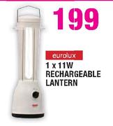 Eurolux 1 x 11W Rechargeable Lantern-Each