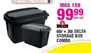 Big Jim 60L + 30L Delta Storage Box Combo
