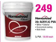 Homestead 20L Acrylic PVA