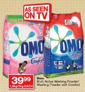 Omo Multi Active Washing Powder/Washing Powder With Comfort-1.8kg/2kg Each