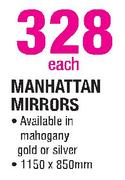 Manhattan Mirrors-1150 x 850mm Each