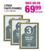 3 Pack Photo Frames-210 x 297mm Per Pack