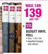 Simple Choice Budget Vinyl Roll-Per Roll